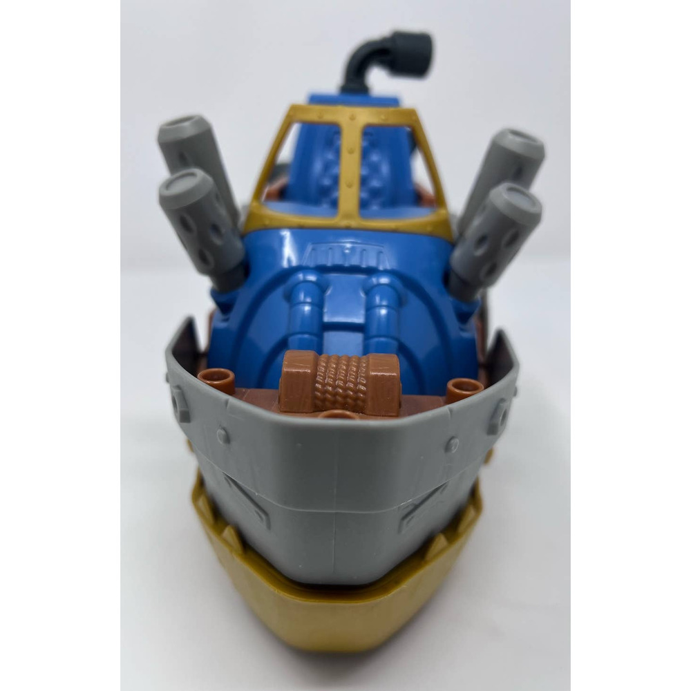 Mattel 2014 Pirate Shark Bite Ship Boat Propellor Turns Wings Move Up Down EUC